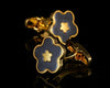 GOLD FLOWER CUFFLINKS