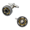 BALL BEARING  SILVER CUFFLINKS