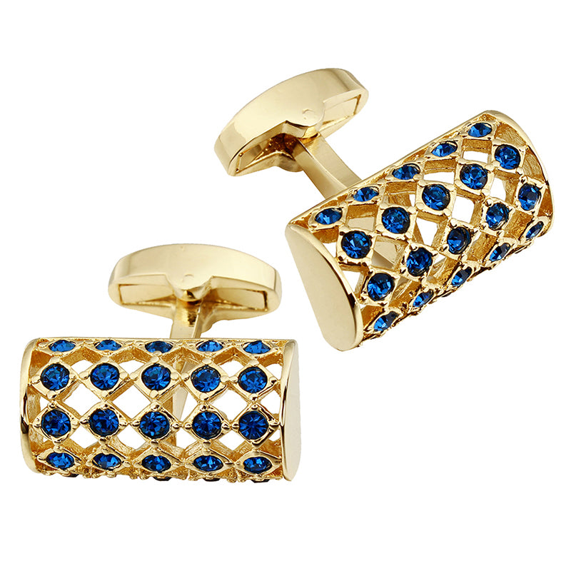 Gold crystal Cufflinks