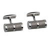Tube chain silver plated cufflinks