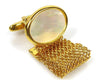 Gold & pearl classic 18K gold chain Cufflinks
