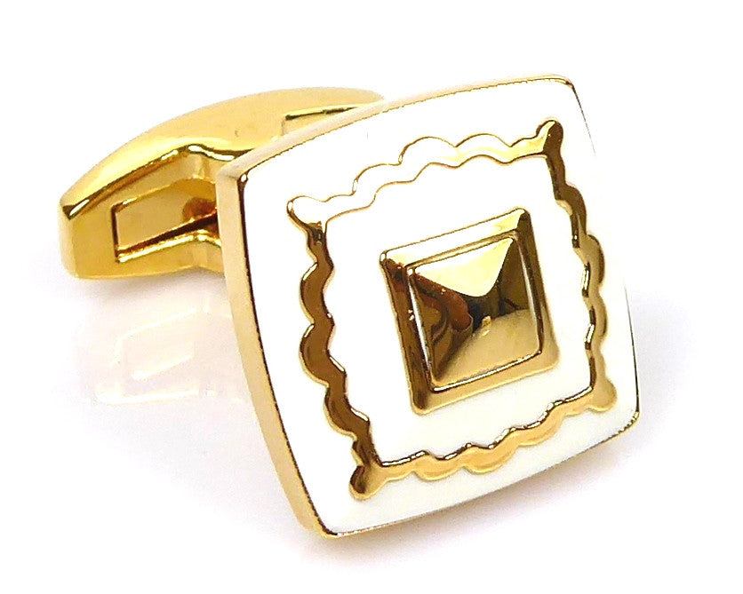 Gold Art Deco style Cufflinks