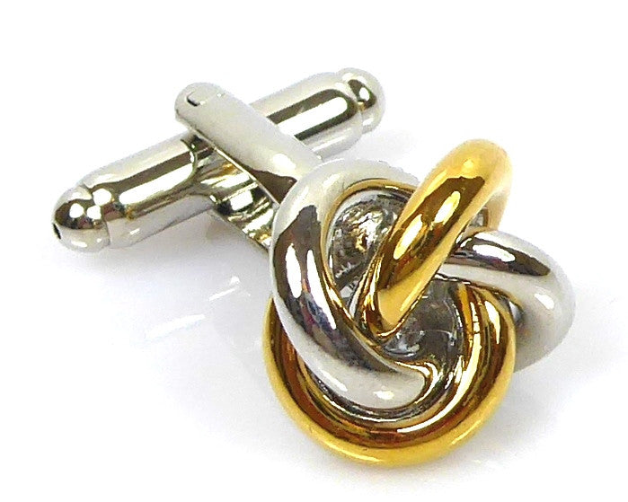 Silver Love Knot Cufflinks