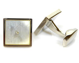Classic mother pearl silver Cufflinks