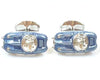 Sports blue cufflinks