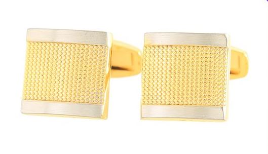 GOLD SQUARE CUFFLINKS