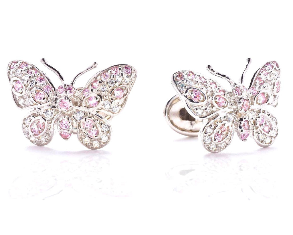 Butterfly Silver Cufflinks