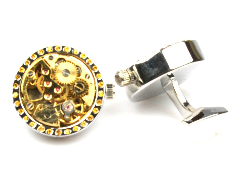 Round Movement Watch Cufflinks