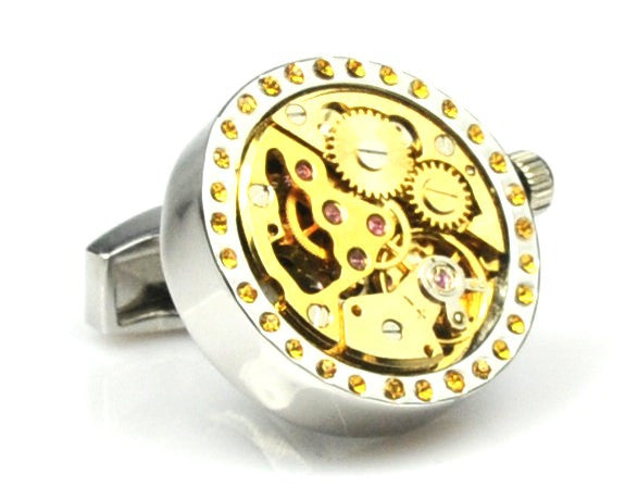 Round Movement Watch Cufflinks