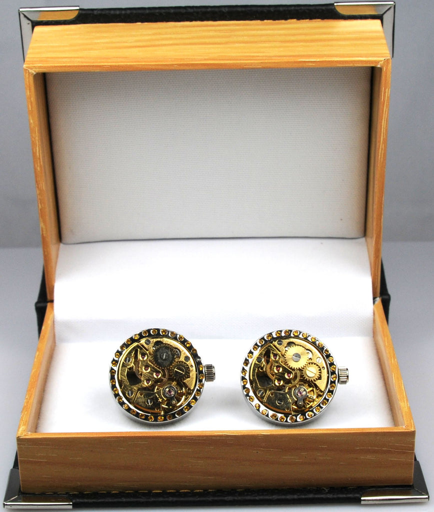 Round Movement Watch Cufflinks