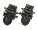 Skull design metal cufflinks