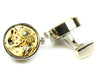 Silver Round Steampunk Vintage Cufflinks