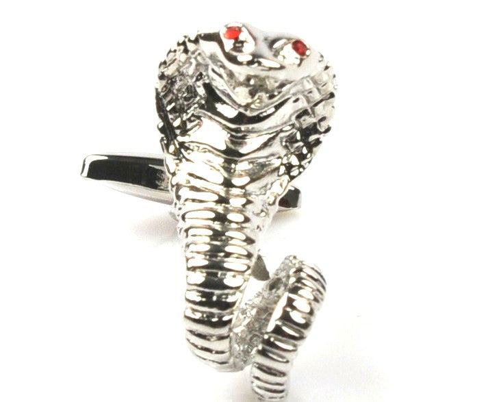 Novelty Cobra Design Cufflinks