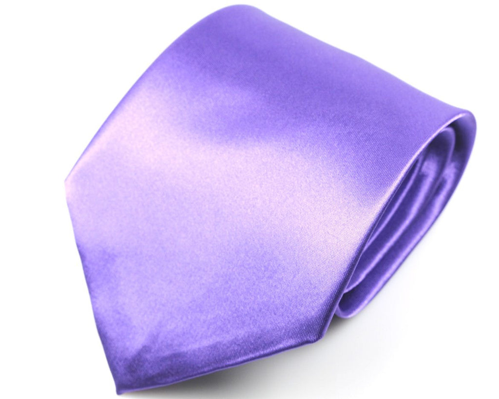 Purple Tie, handkerchief, cufflinks, 100% Silk