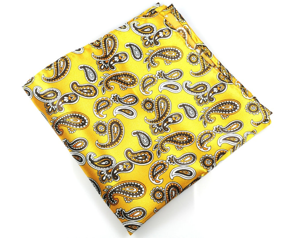 Yellow handkerchief, handmade 100% Silk