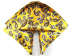 Yellow handkerchief, handmade 100% Silk