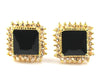 Black Sapphire Princess Cut Cufflinks