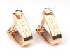 Rose Gold Plated Austrian Crystal Cufflinks