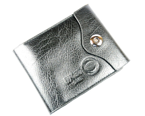 Double Zipper Leather Wallet