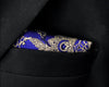 Paisley Navy Gold Handkerchief