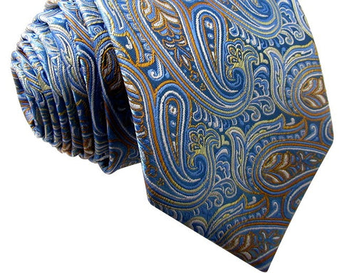Paisley Floral Blue Handkerchief