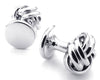 Silver Love Knot Cufflinks and Studs Set