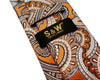 Paisley Floral Gold Tie, 100% Silk