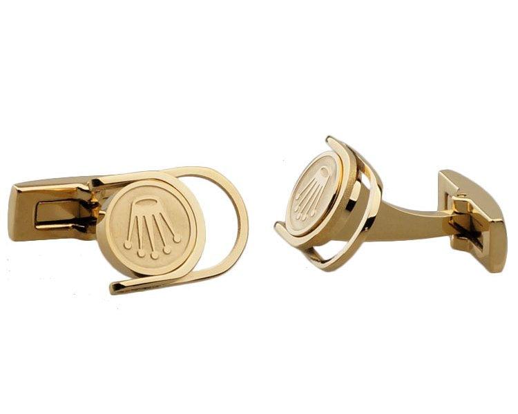 gold plated cufflinks