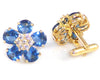 Royal Blue Sapphire Charms Cufflinks