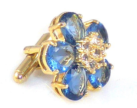 Royal Blue Sapphire Charms Cufflinks