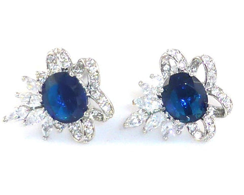 Swiss Blue Sapphire Cufflinks