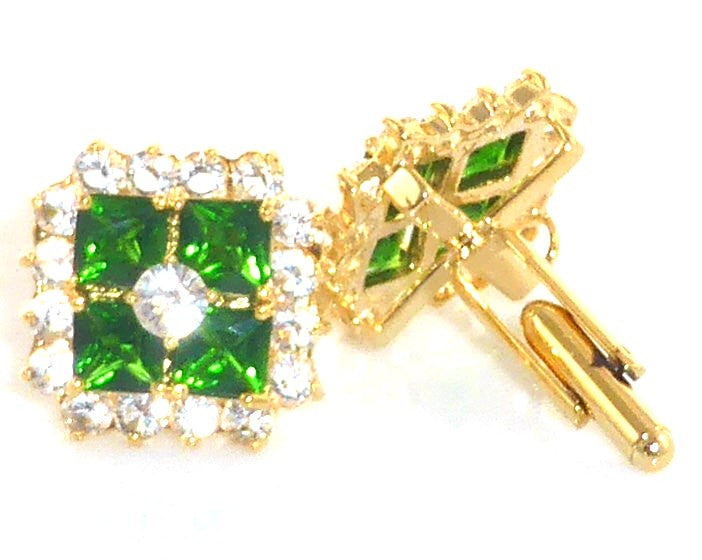 Green Emerald Cufflinks