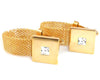 Lawyer Square Gold Copper Cufflinks