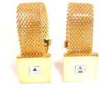 Lawyer Square Gold Copper Cufflinks