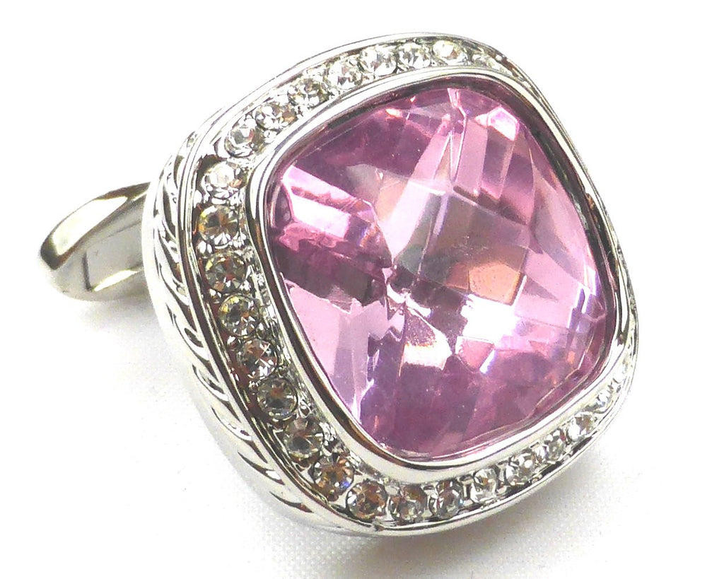 Romance Purple Crystal Cufflinks