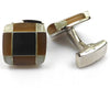 Classic Square Brown Cufflinks