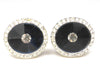 Blue Round Stone Cufflinks