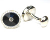 Blue Round Stone Cufflinks