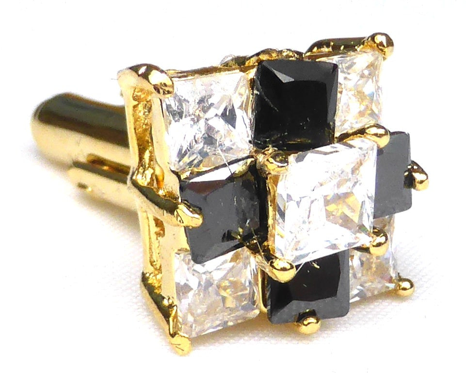 Black Sapphire Topaz Cufflinks