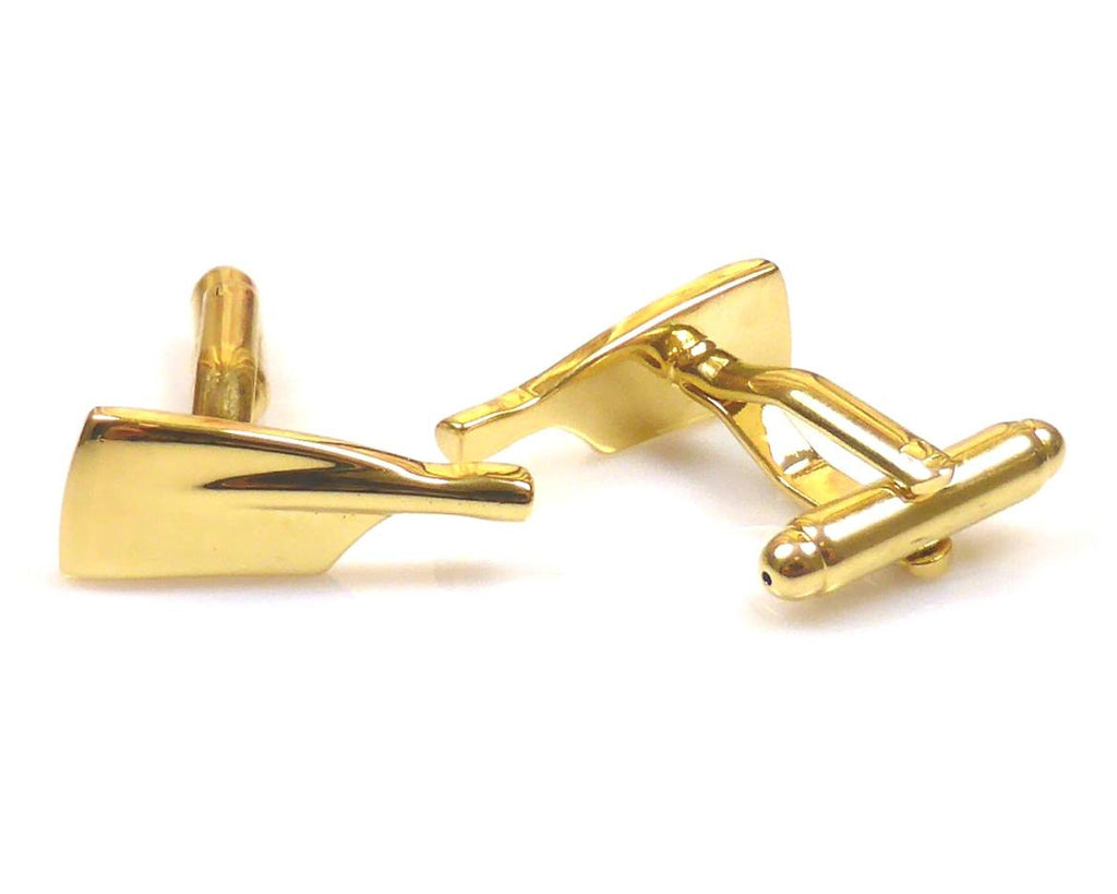 Rowing,  gold oars cufflinks