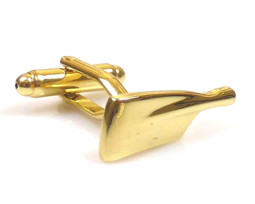 Rowing,  gold oars cufflinks