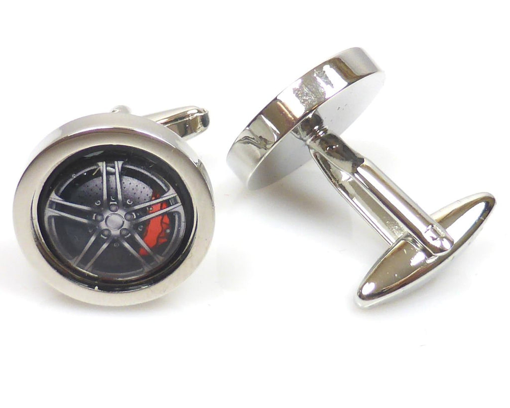 Sports car alloys cufflinks