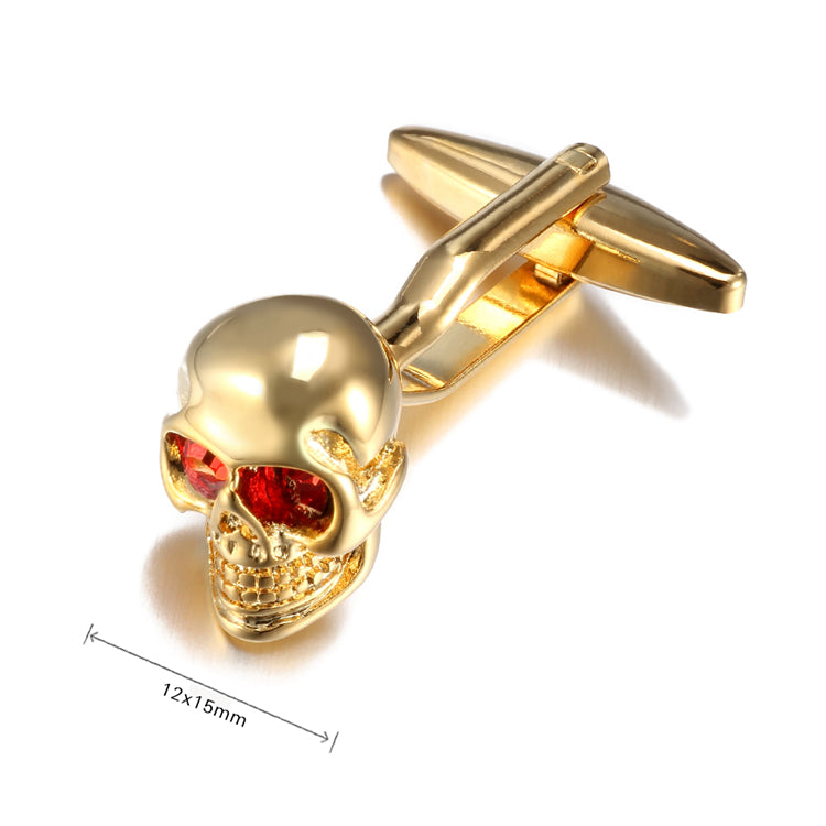 Skull gold cufflinks