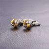 Gold and silver love knot Cufflinks