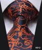 Blue  Floral  Paisley 100% Silk Tie