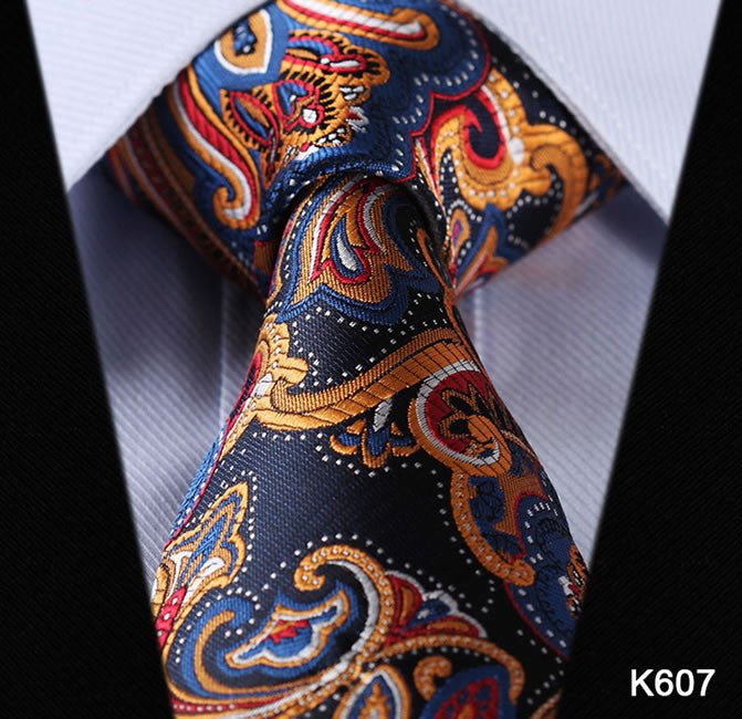 Blue  Floral  Paisley 100% Silk Tie