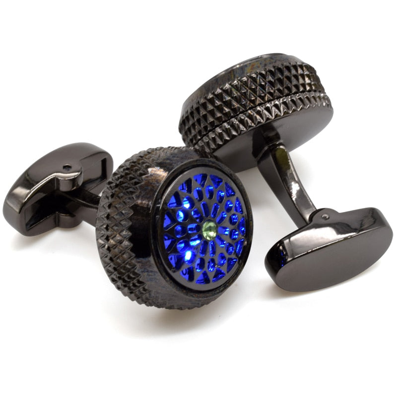 LED lighting tuxedo cufflinks