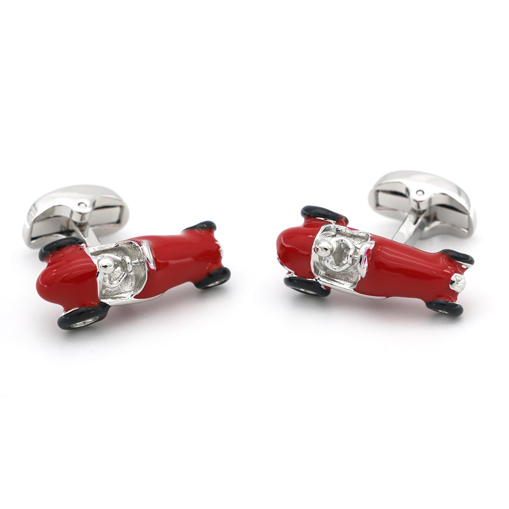 Vintage red Car Cufflinks