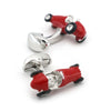 Vintage red Car Cufflinks