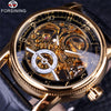 Forsining Hollow Engraving Skeleton Casual Watch